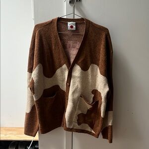 Brown and Cream Cardigan